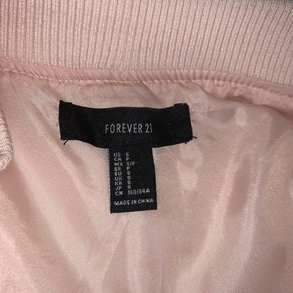 Metallic pink bomber jacket - Picture 9 of 12